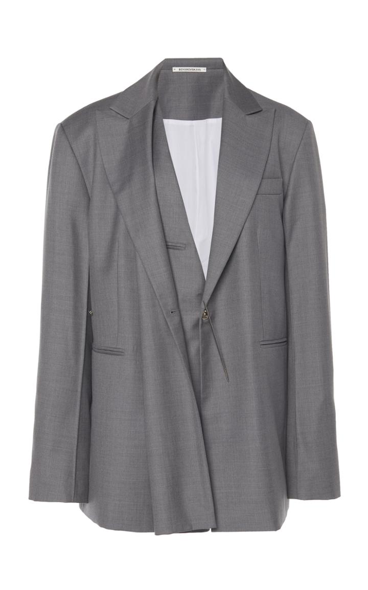 Boyarovskaya Double Lapel Wool Jacket