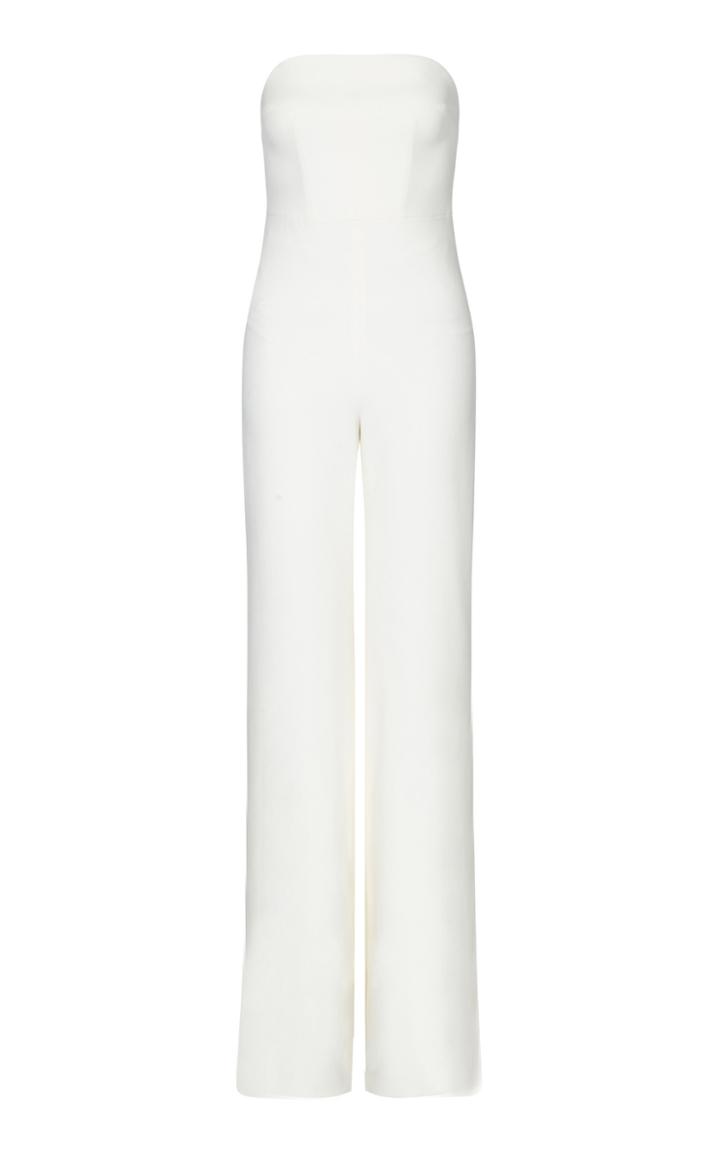 Safiyaa Takayama Heavy Crepe Strapless Jumpsuit