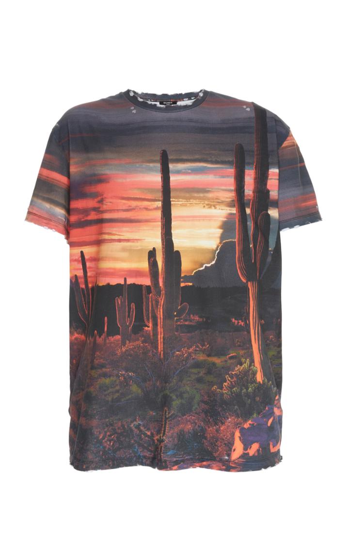 Balmain Used Oversized Printed T-shirt