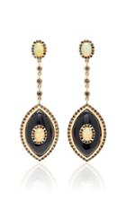 Marlo Laz Eyecon Black Onyx Drop Earrings