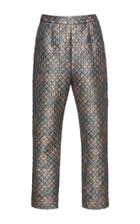Isa Arfen Quilted Lurex Classic Trousers