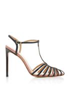Francesco Russo Cage T Strap Pump