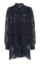 Adam Lippes Tiered Ruffle Corded Lace Dress