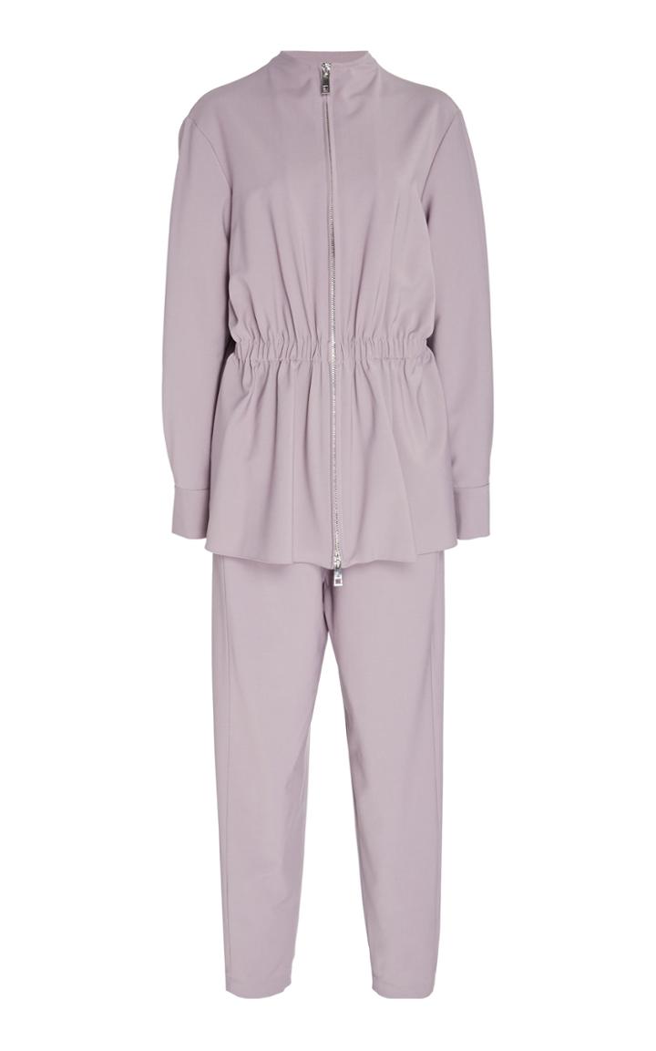 Tibi Gathered Cady Tapered Jumpsuit Size: 12
