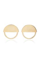 Marina Moscone Round Cutaway Earrings