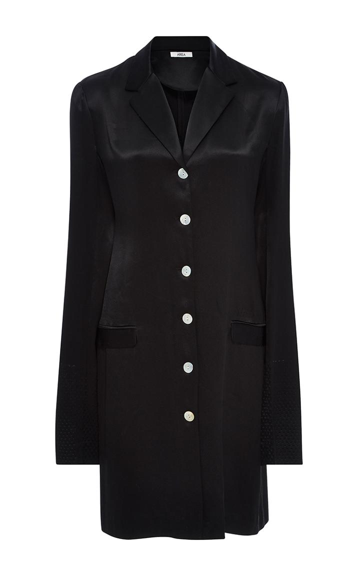 Area Crepe Backed Satin Blazer Dress