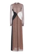 Giambattista Valli Polka-dot Paneled Silk Gown