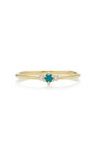 Ila Hanley 14k Gold, Turquoise And Diamond Ring