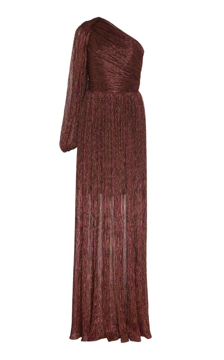 Peter Pilotto Metallic Jersey One-shoulder Gown