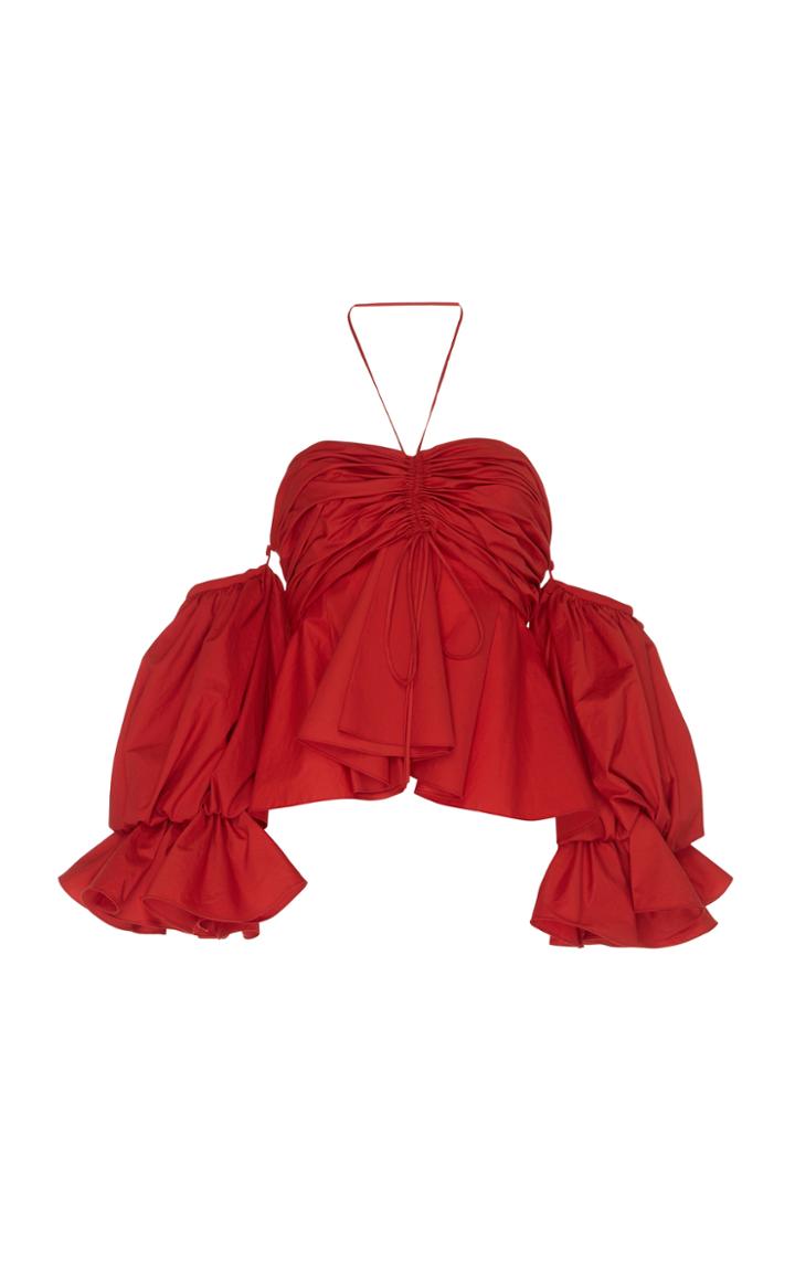 Johanna Ortiz Makuna Stretch Cotton Poplin Top