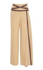 Rosie Assoulin Criss Cross Applesauce Slit Twill Wide-leg Pant