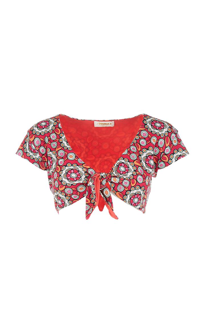 Moda Operandi La Doublej Bardot Tie-front Bikini Top