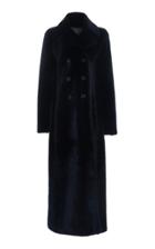 Akris Etsu Double-breasted Shearling Coat