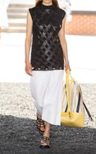 Moda Operandi 3.1 Phillip Lim Mushroom Pleated Mock Neck Tank Size: M