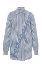 Salvatore Ferragamo Striped Cotton Poplin Button-down Shirt