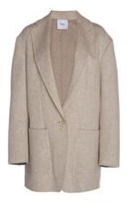 Agnona Oversized Wool And Cashmere-blend Notched Lapel Blazer