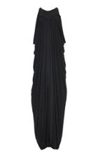 Alberta Ferretti Sleeveless Ruched Gown