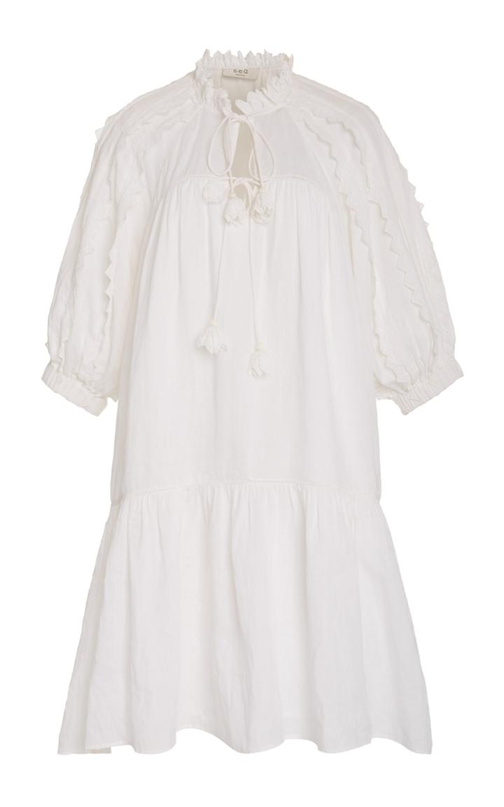 Moda Operandi Sea Zig Zag Ramie Raglan Sleeve Dress