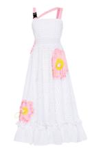 Marianna Senchina Drawstring Flower Midi Dress