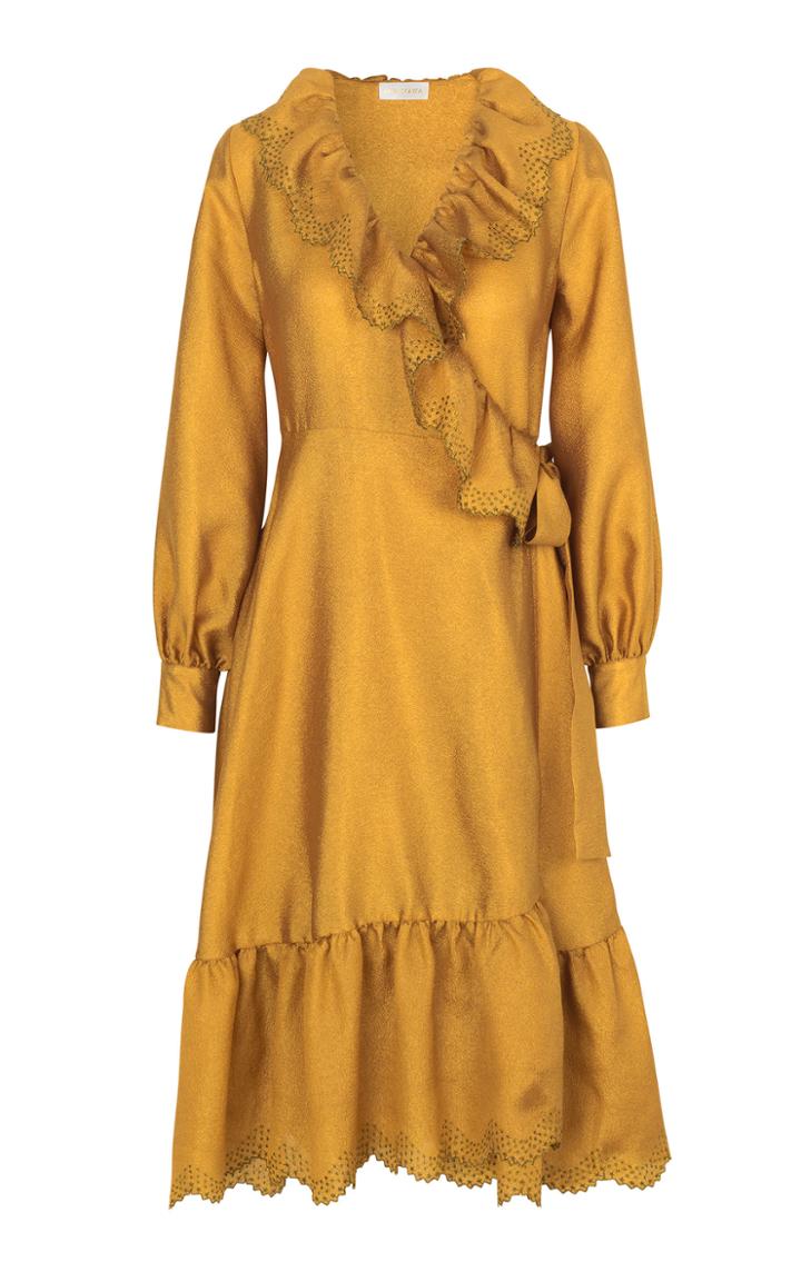 Stine Goya Steffi Ruffle Midi Dress