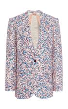Moda Operandi N21 Floral-print Cape-effect Crepe Blazer Size: 36