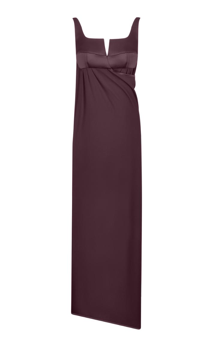 Moda Operandi Bevza Transformer Cutout Satin Maxi Dress