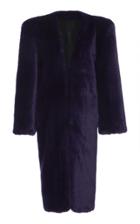 Attico Blue Fur Smoking Jacket