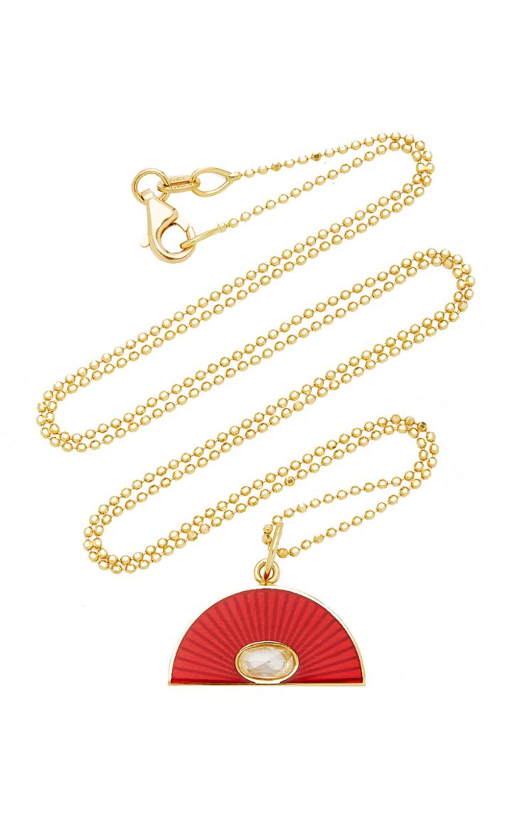 Andrea Fohrman Red Rainbow And Diamond Necklace