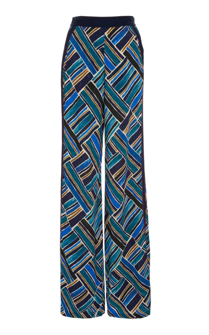 Talitha Painted Print Wide Leg Pant