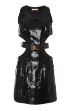 Michael Kors Collection Embroidered Cut Out Dress