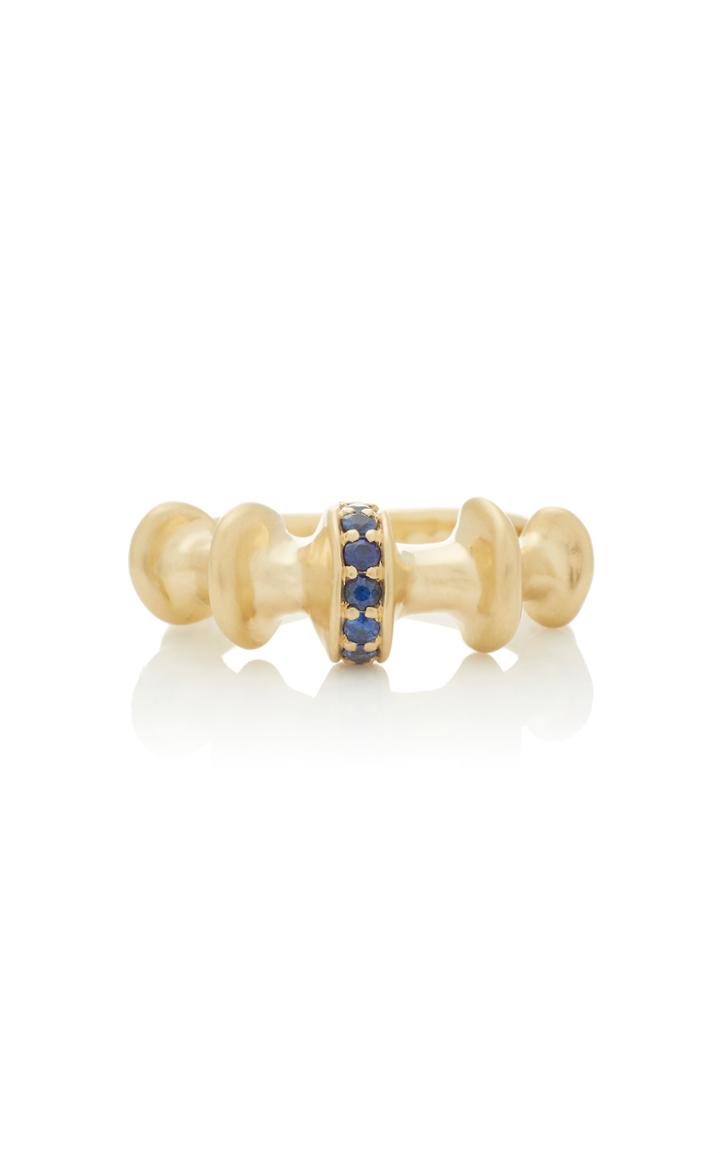 Vram Chrona 18k Gold Sapphire Ring