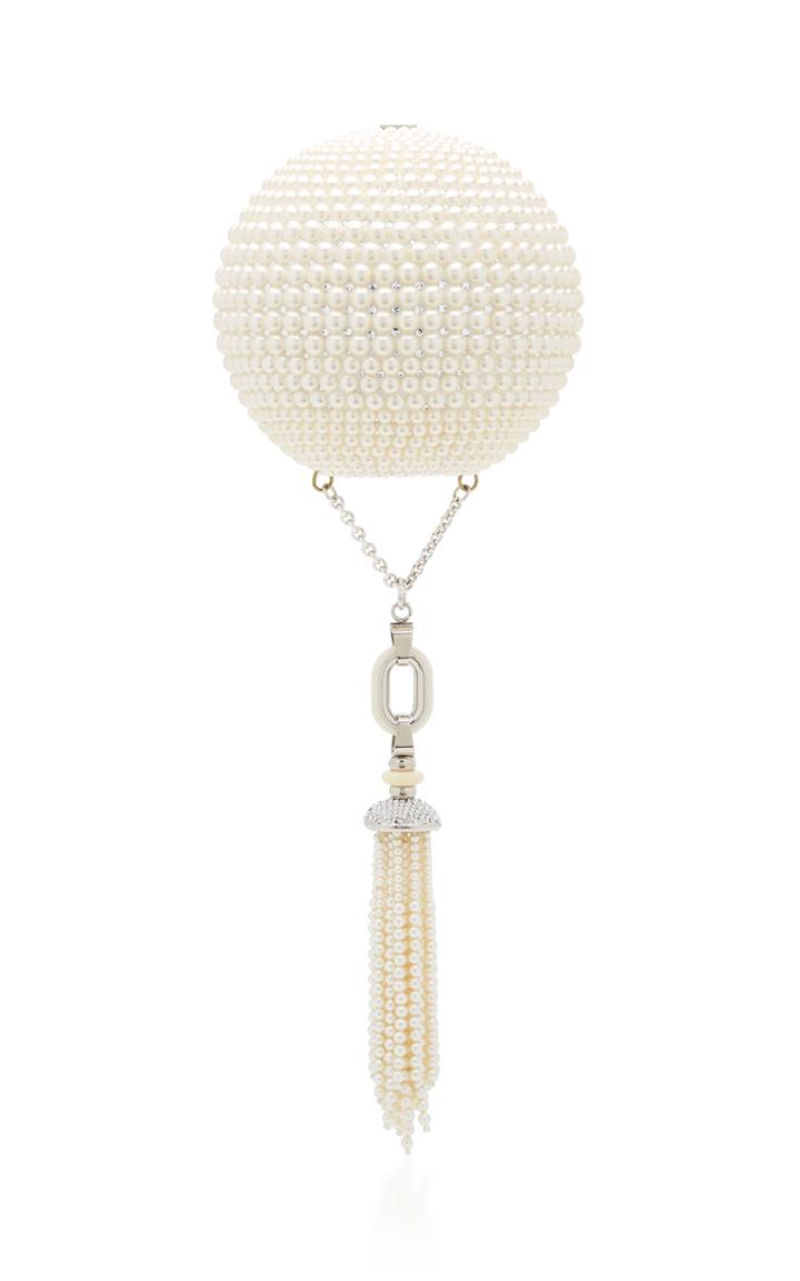 Judith Leiber Couture Pearl And Crystal-embellished Clutch