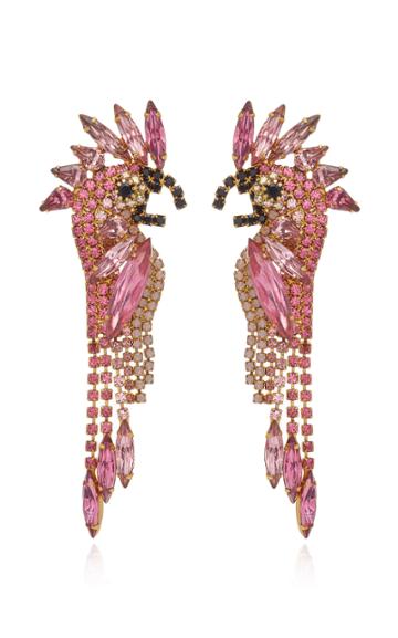 Elizabeth Cole Daya 24k Gold-plated And Crystal Earrings