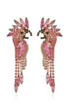 Elizabeth Cole Daya 24k Gold-plated And Crystal Earrings