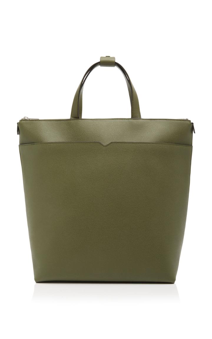 Valextra V Leather Backpack