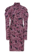 Isabel Marant Jisola Ruched Printed Jersey Mini Dress