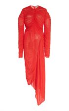 Preen By Thornton Bregazzi Dalia Pleated Georgette Dress