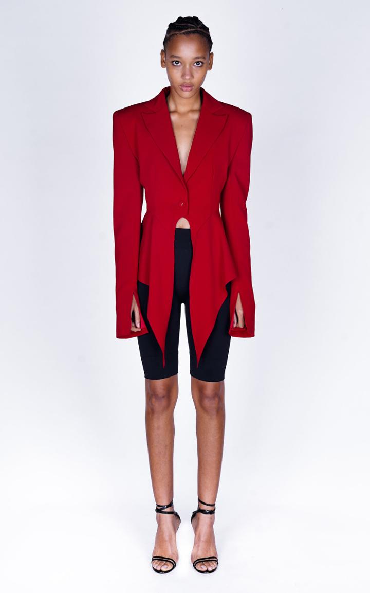 Moda Operandi Monot Crepe Peplum Blazer