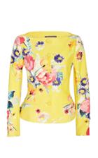Ralph Lauren Gemma Floral Leather Jacket