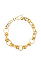 Annie Costello Brown Deka Gold-plated And Silver Necklace