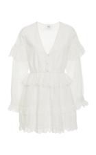 Sir The Label Amelie Ruffled Broderie Anglaise Mini Dress