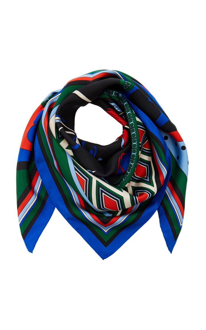Tory Burch Paradise Bird Silk Square Scarf