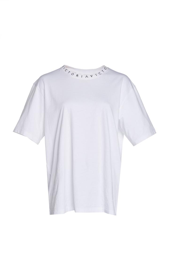 Victoria Victoria Beckham Logo Rib 'victoria' Tee