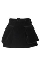 Simone Rocha Bonded Velvet Two Pocket Mini Skirt