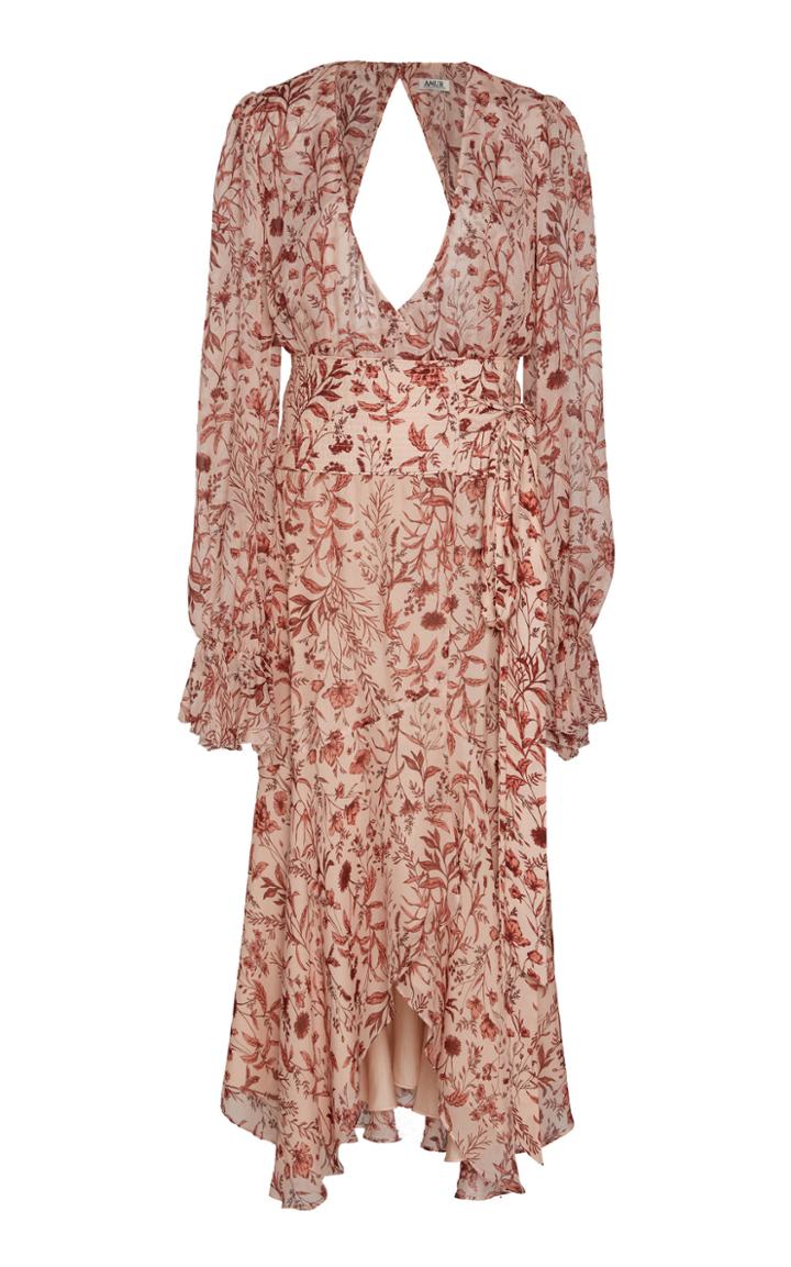 Amur Felicity Floral-patterned Midi Dress