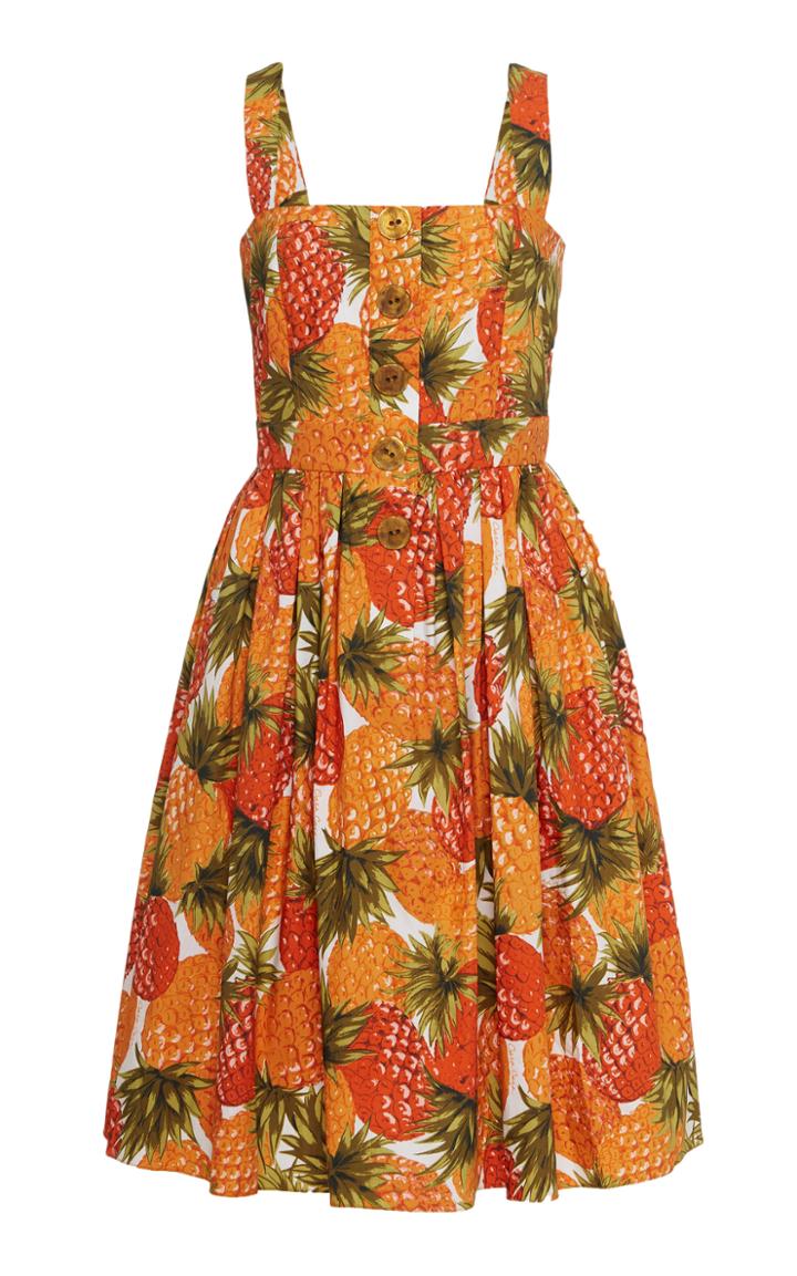 Moda Operandi Cara Cara Breakers Printed Cotton-poplin Dress Size: S