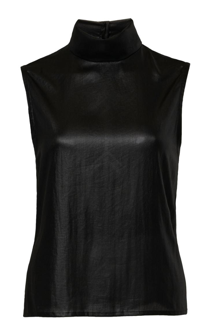 Moda Operandi Ann Demeulemeester Satin Turtleneck Top