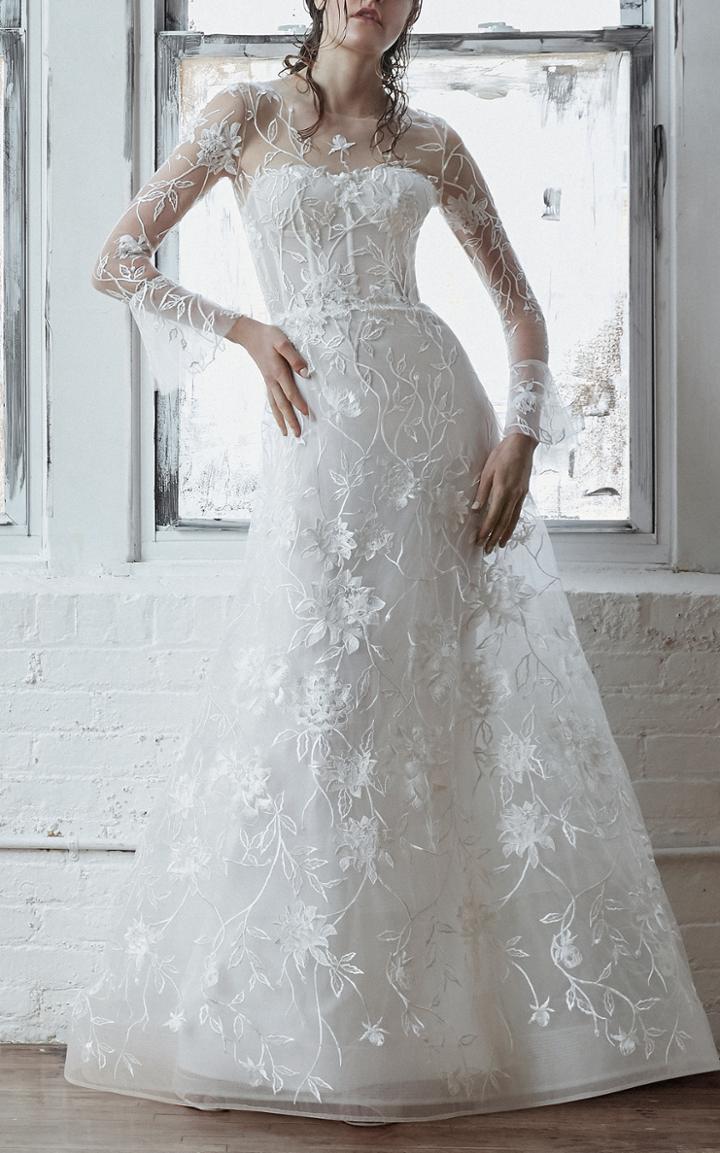 Isabelle Armstrong Clara Floral Embroidered Gown