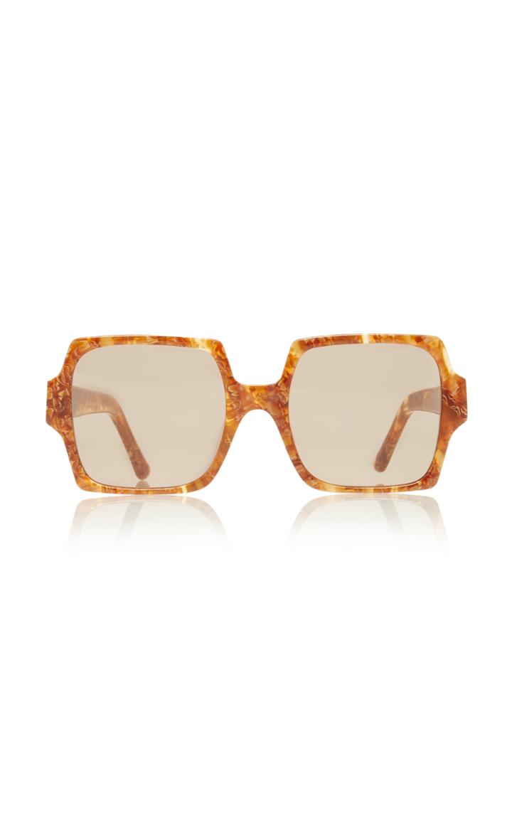 Velvet Canyon Tv Eyes Oversized Square-frame Acetate Sunglasses