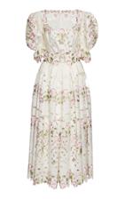 Dolce & Gabbana Floral-embroidered Midi Dress